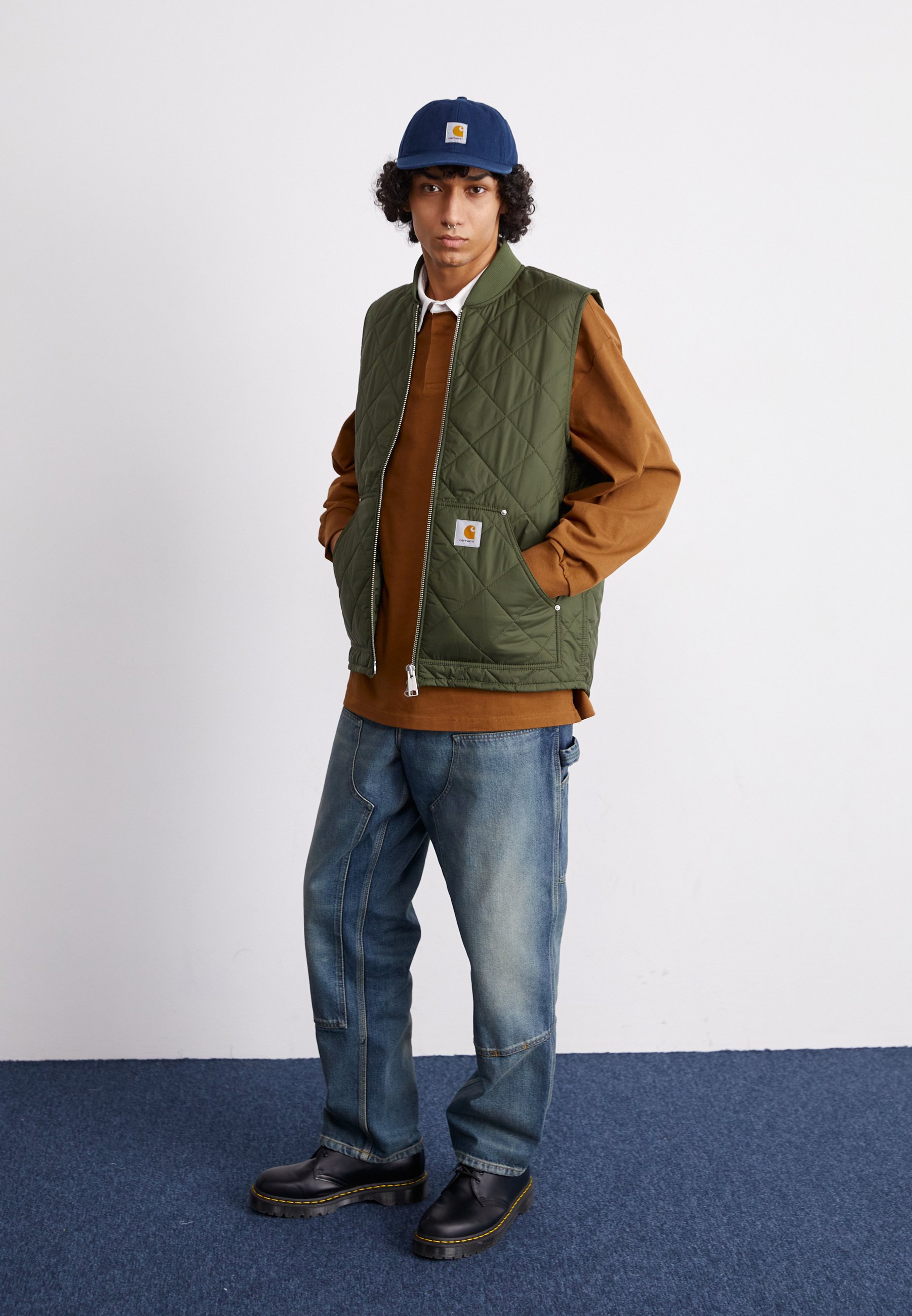 Carhartt WIP MYTON VEST LINER - Waistcoat - office green/dark