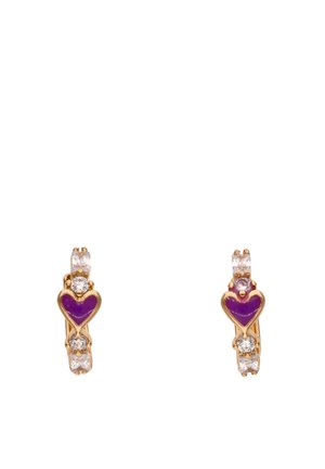 Earrings - rose gold-coloured/violet