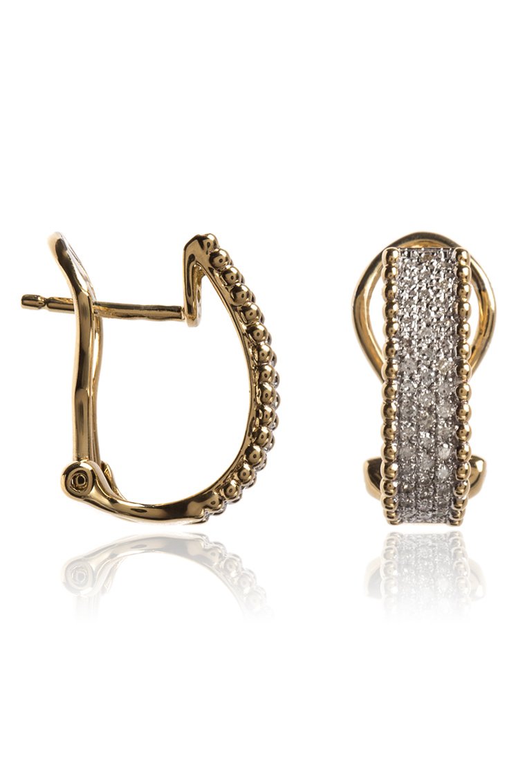 DIAMANT L'ÉTERNEL Boucles d'oreilles doré