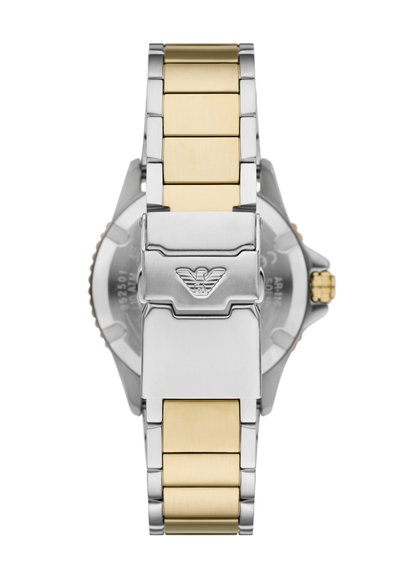 Emporio Armani TRADITIONAL WORLD EXPLORER - Klocka - silver coloured and gold coloured