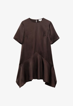 & OTHER STORIES, & OTHER STORIES HANDKERCHIEF HEM MINI DRESS - Robe de jour - brown