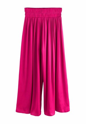 GLOSSY WIDE - Tygbyxor - pink