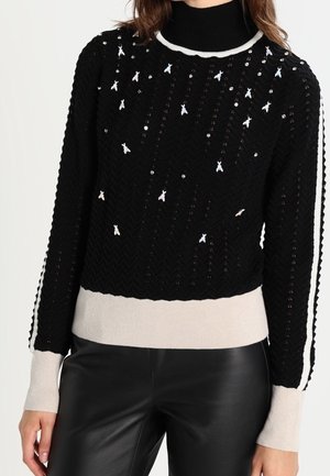 Strickpullover - black