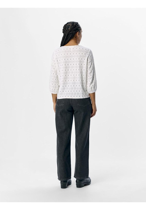 OBJLAILA 3/4 RE NOOS - Blouse - cloud dancer4