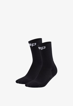 CEP, 2ER-PACK RUN COMPRESSION MID CUT 5.0 - Sportsocken - black