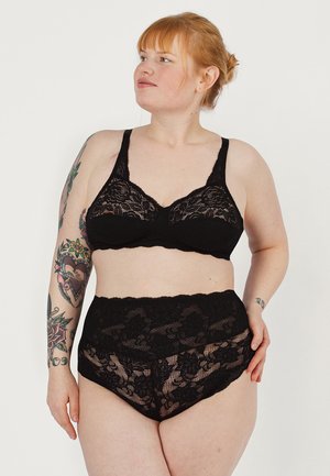 HERMINE MIT SPITZE - Slip - schwarz