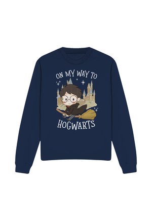 Cotton Soul, HARRY POTTER ON MY WAY TO HOGWARTS - Sweatshirt - dark blue