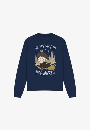 Cotton Soul, HARRY POTTER ON MY WAY TO HOGWARTS - Sweatshirt - dark blue