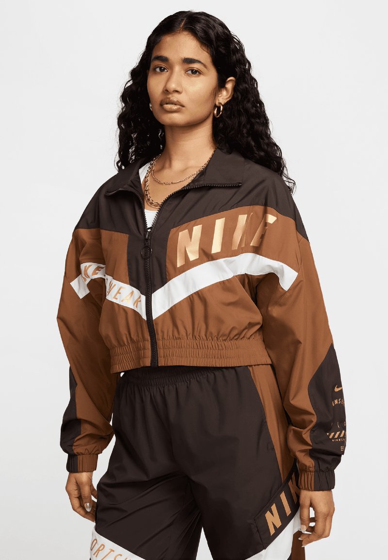 Nike Sportswear STREET - Bluză de trening - brown/light british tan/sail