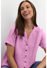 Cream CRBELLIS SHORT SLEEVE - Blúzka - cyclamen