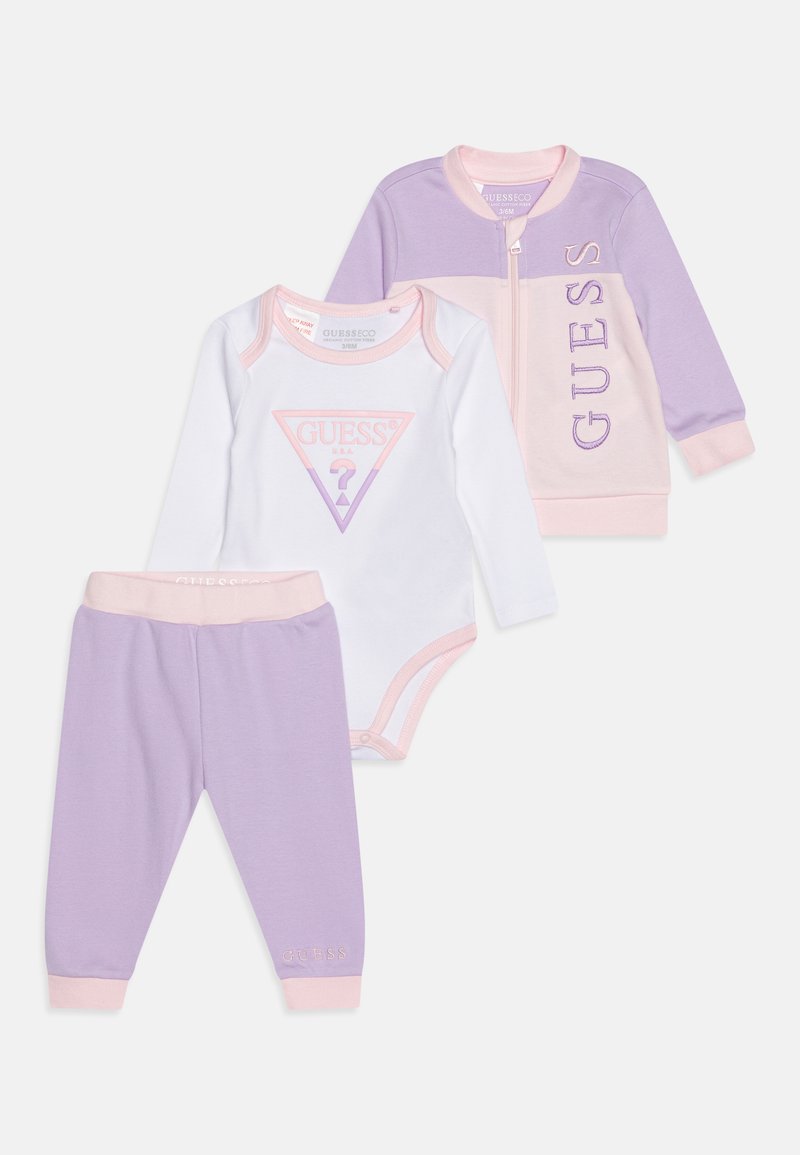 Guess BABY PANT SET UNISEX Geschenk zur Geburt new light lilac/flieder Zalando.de