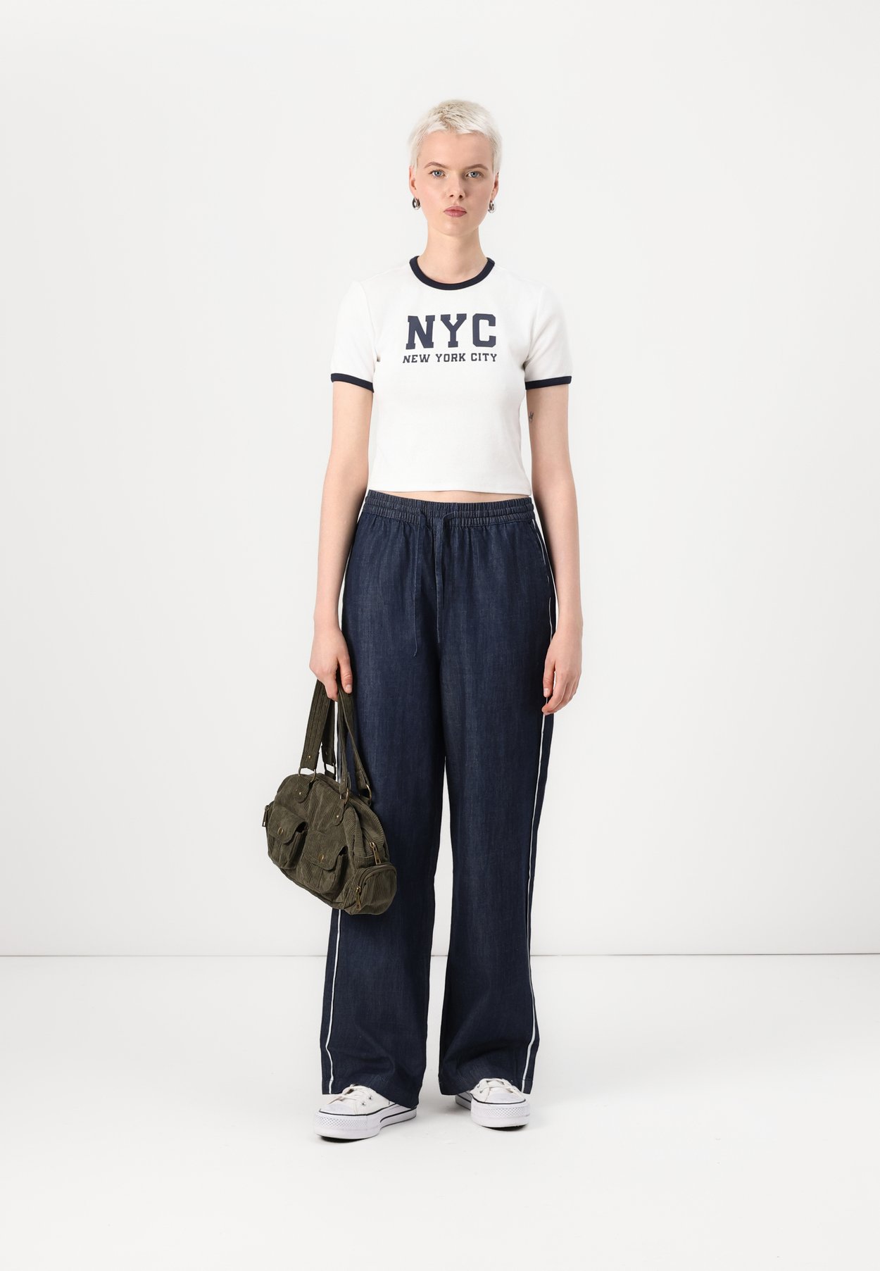ONLNAOMI PULL UP WIDE PANT