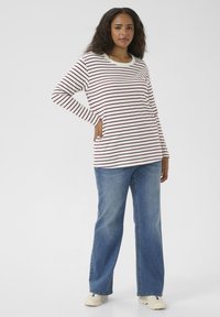 Kaffe Curve WINNI - T-shirt à manches longues - ant white/windsor stripe