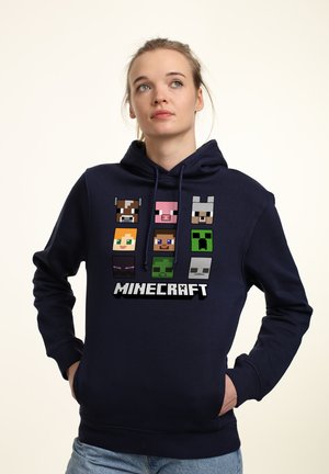 MINECRAFT CHIBI FACES - Hoodie - navy blue