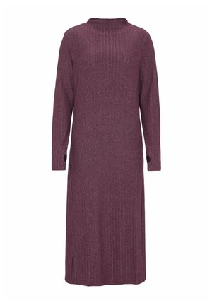SOFT WITH POCKETS - Jerseykleid - plum melange