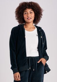 U.S. Polo Assn. LOUNGEWEAR DURU  - Majica s kapuljačom i patentnim zatvaračem - dark sapphire