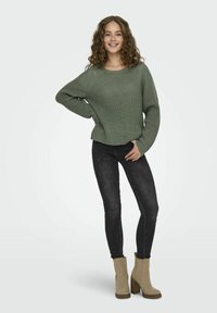 JDY JDYELLEN ONECK RAGLAN PULLOVER - Trui - sea spray
