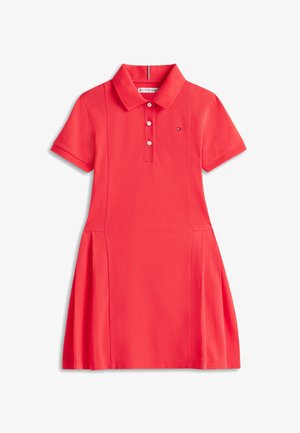 Tommy Hilfiger, ESSENTIAL PLEATED SHORT SLEEVE POLO DRESS - Sukienka letnia