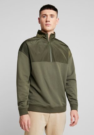 Urban Classics MILITARY TROYER - Sweatshirt - olive