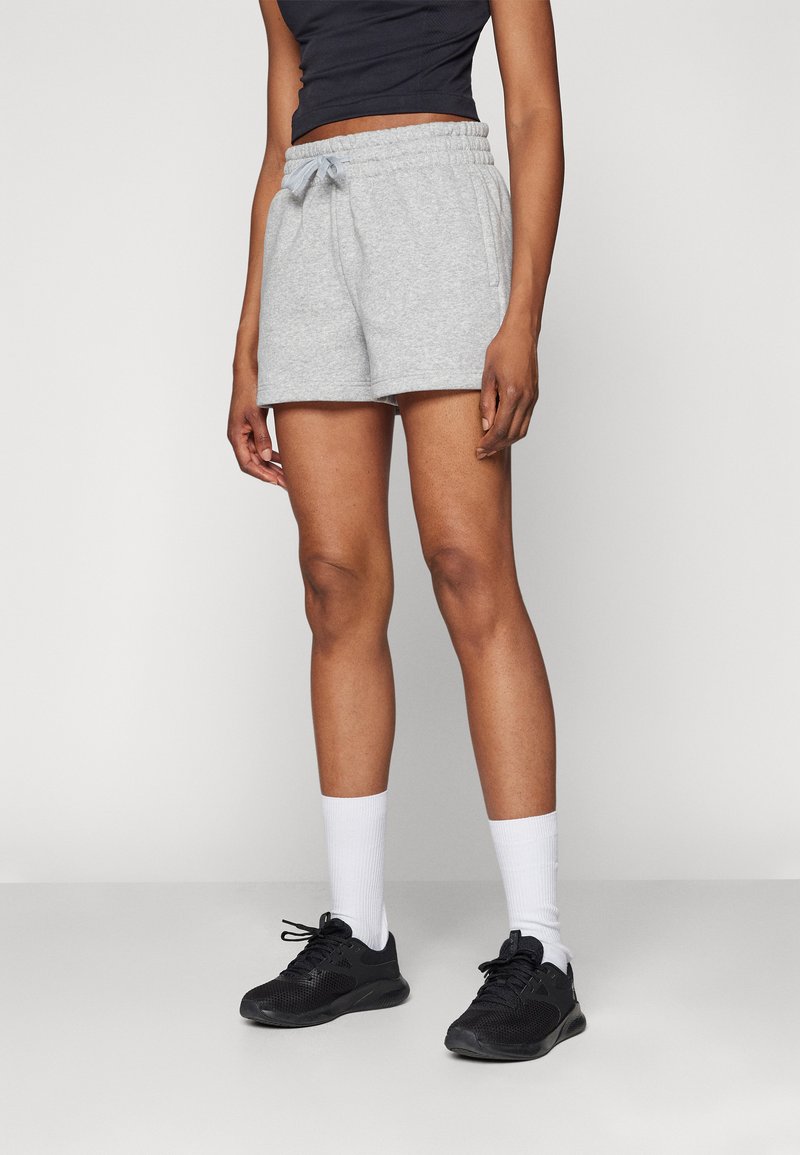 Under Armour - RIVAL SHORT - Korte broeken - gray light heather/white, Vergroten