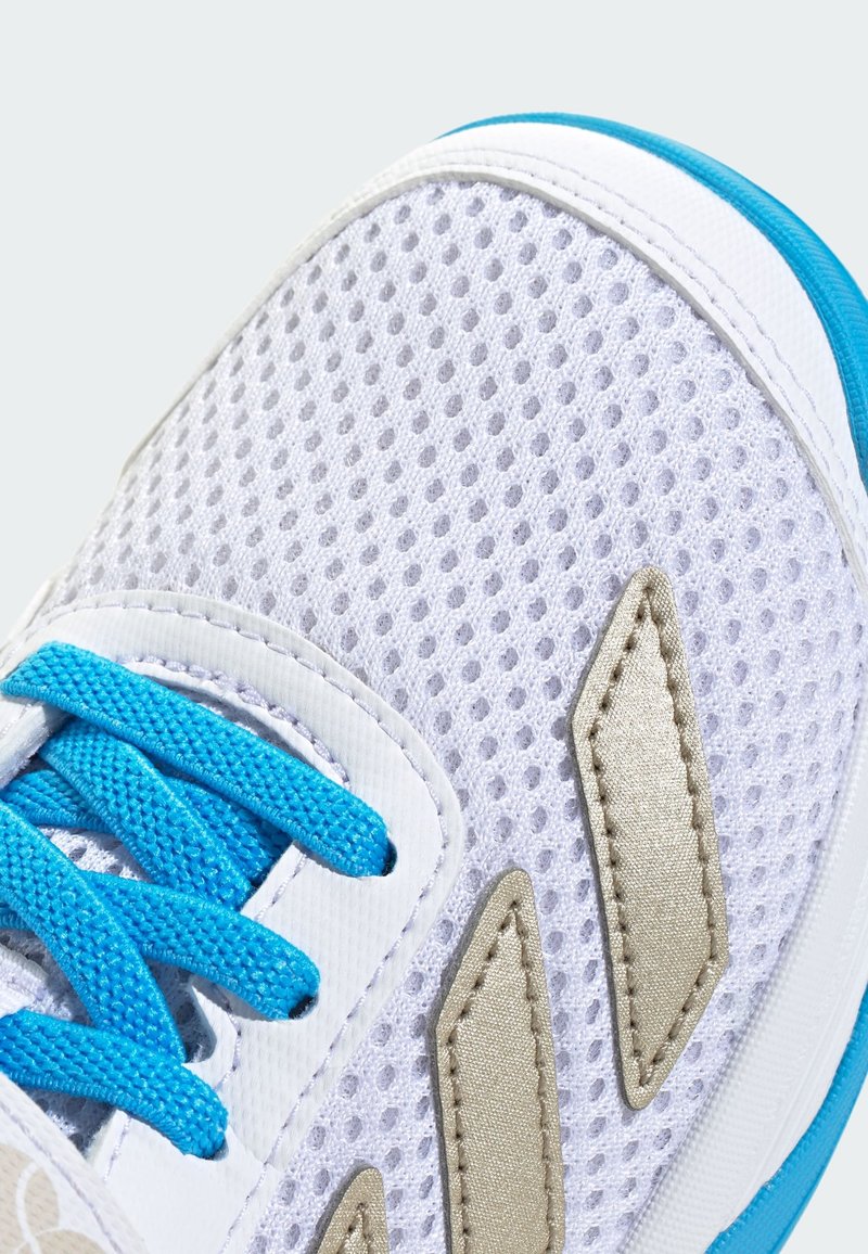adidas Performance COURTFLASH UNISEX - Multicourt tennis shoes - ftwr white  cyber met lucid aquamarine/white - Zalando.ie