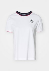 HERITAGE - Sports T-shirt - flour/navy blue