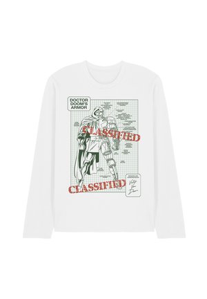 Marvel, MARVEL DOCTOR DOOM'S CLASSIFIED ARMOR BLUEPRINT - Long sleeved top - white