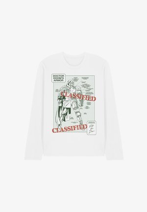 Marvel, MARVEL DOCTOR DOOM'S CLASSIFIED ARMOR BLUEPRINT - Long sleeved top - white