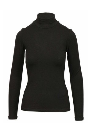 Dondup COLLO ALTO - Maglietta a manica lunga - black
