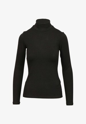 Dondup COLLO ALTO - Maglietta a manica lunga - black