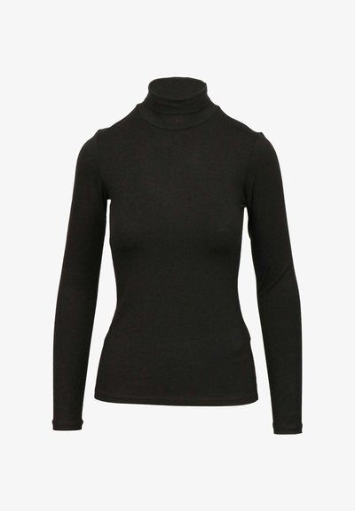 Dondup COLLO ALTO - Maglietta a manica lunga - black