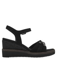 Tamaris Sandali con plateau - black