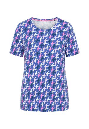 LAURASØN, SWALLOW PRINT SHORT SLEEVE TEE - Triko s potiskem - blue violet