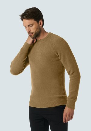ROUND NECK STRUCTURE AND SUPER SOFT TOUCH - Trui - khaki
