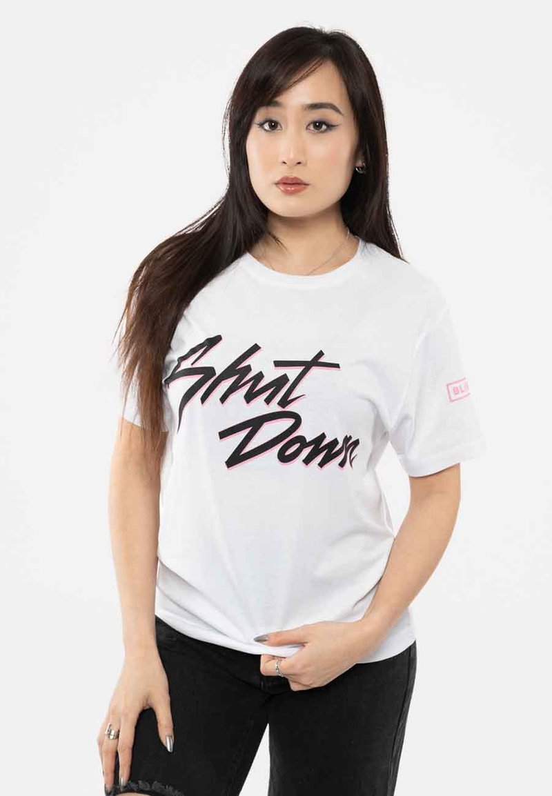 Paradiso Clothing SHUT DOWN - Print T-shirt - white