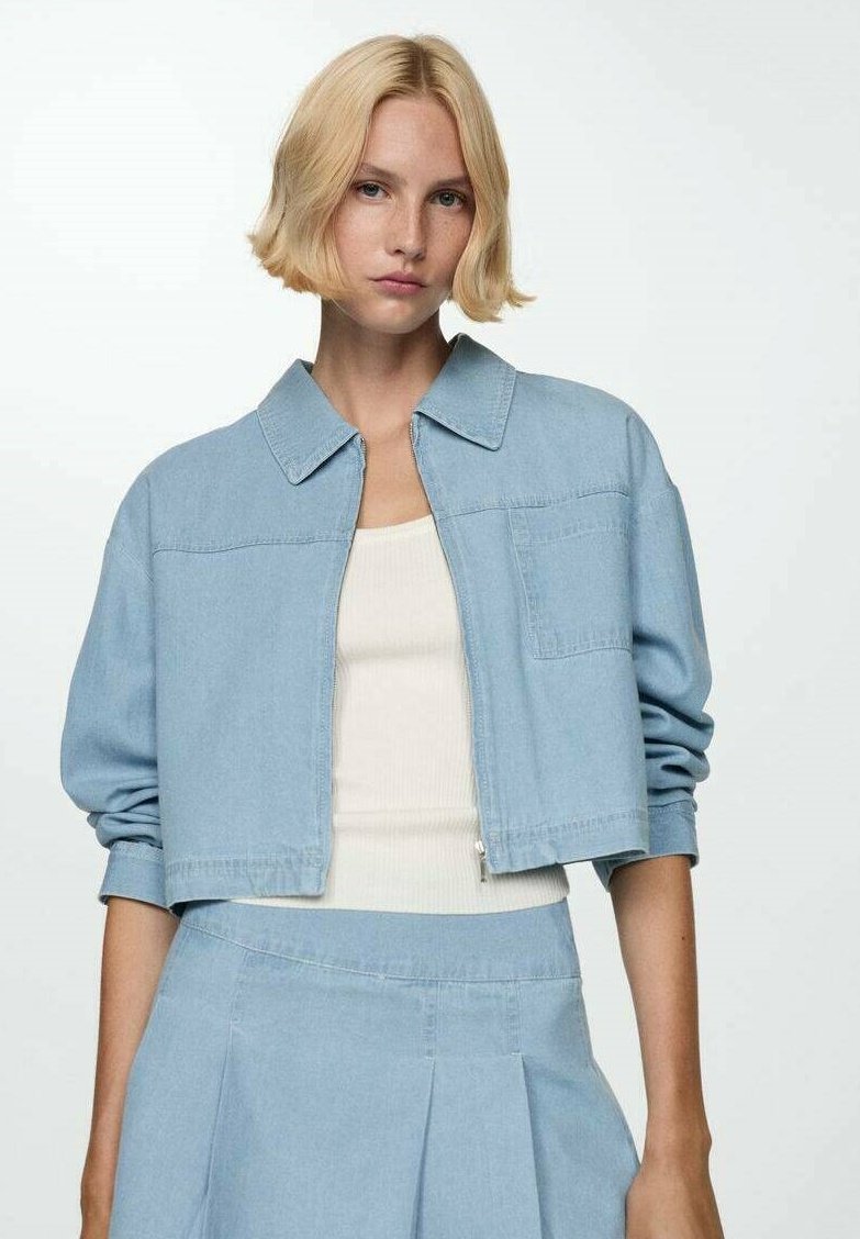 Mango Jakna iz džinsa - light blue