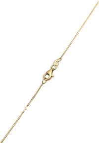 Guldkæde med en fin, struktureret linksdesign og lukning med krabbeclip. Enkel og elegant opbygning.