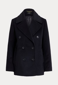 OVERSIZE-COLLAR DOUBLE-BREASTED COAT - Lahka jakna - black