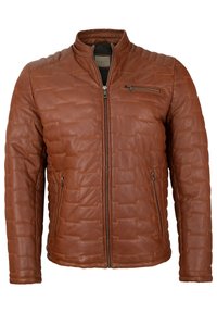 bugatti Lederjacke - rotbraun