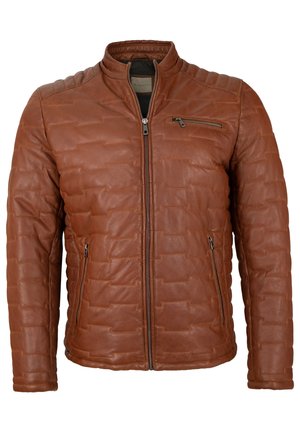 bugatti Lederjacke - rotbraun