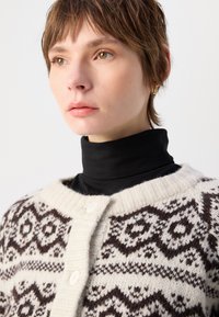 Lollys Laundry CARDIGAN - Kardigán - choco