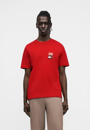 BRAND LOVE TEXT STACK TEE - T-shirt imprimé - medium red