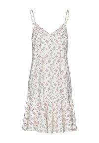 Pieces PCNYA SLIP BUTTON - Blusenkleid - cloud dancer
