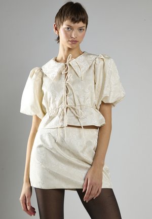 A-lijn rok - cream brocade