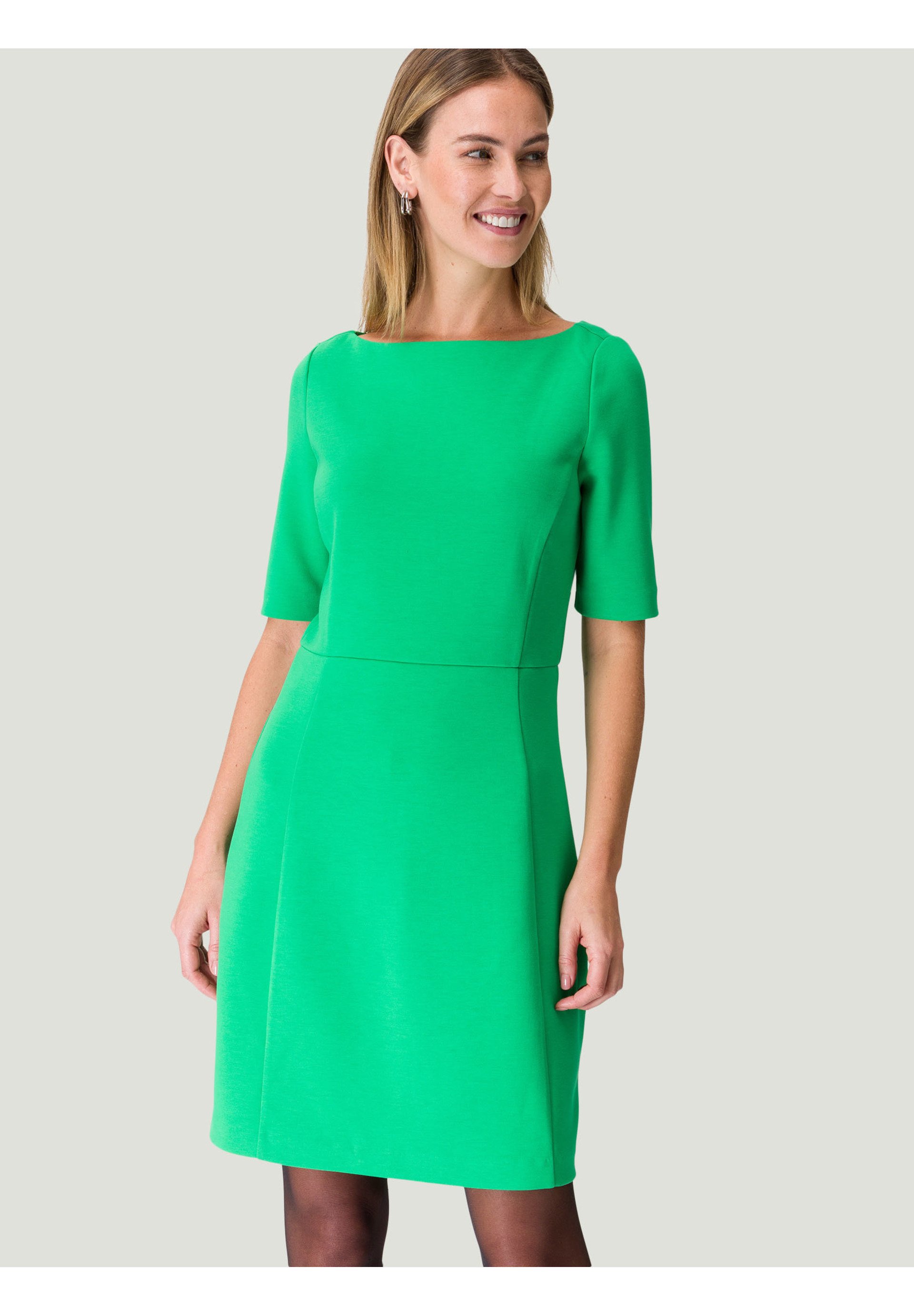 GORGLITTER Damen Strickkleid - Rippenstrick Minikleid Mit U-Ausschnitt Für Herbst