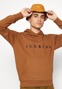 Jack & Jones STATE HOOD - Camisola - bison