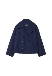 Stradivarius SOFT WRAP - Kratka jakna - dark blue