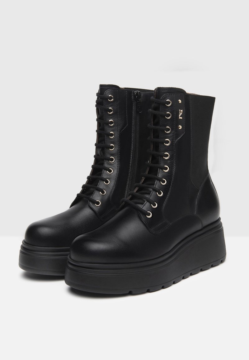 NeroGiardini Stivaletti con plateau nero/nero