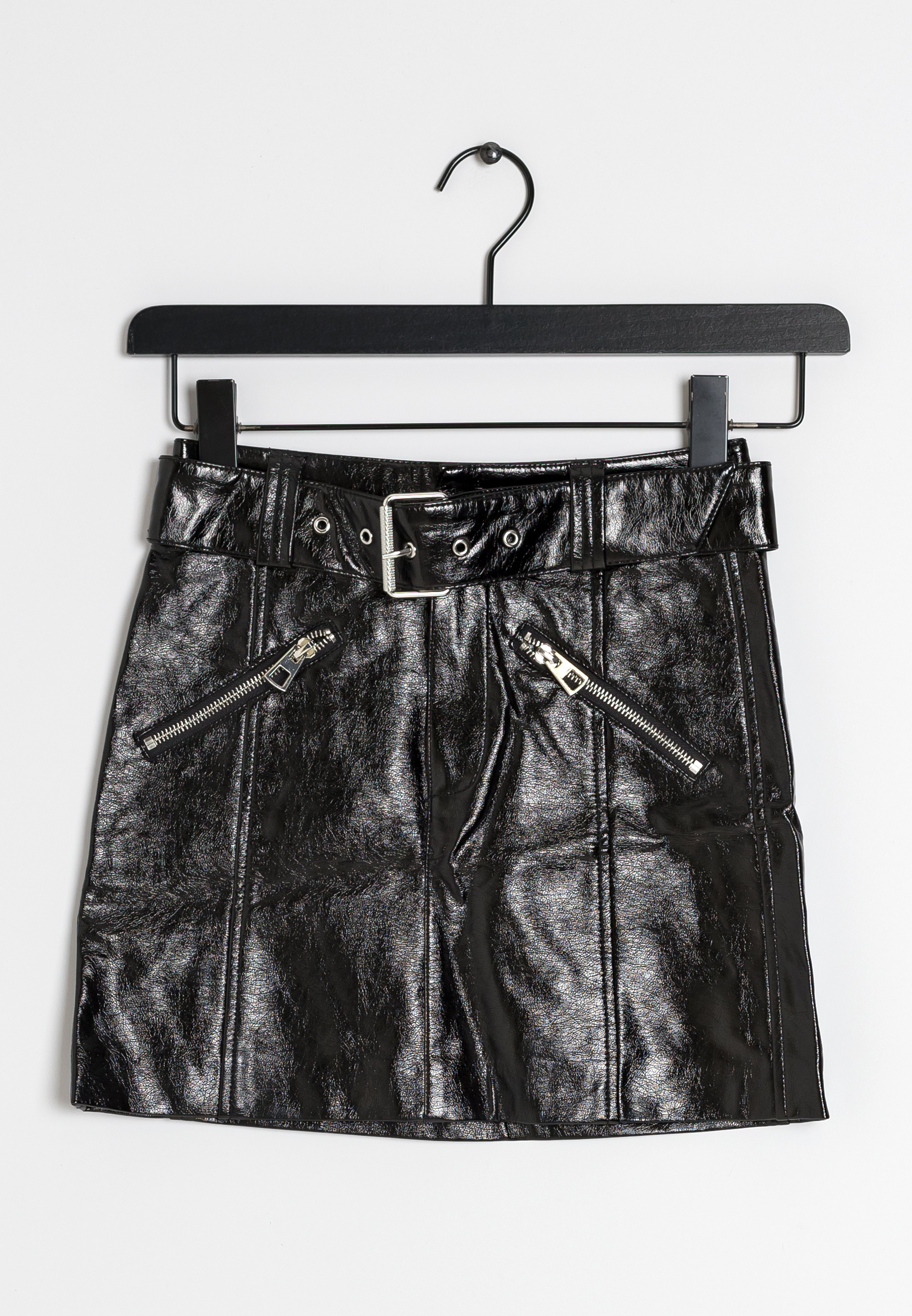 Bershka Gonna di pelle - black/nero - Zalando.it
