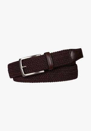 ELASTIC WEBBING - Braided belt - brown